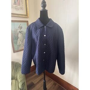 Briggs New York Women’s Quilted Snap Front Jacket Size 22W Spring Jacket